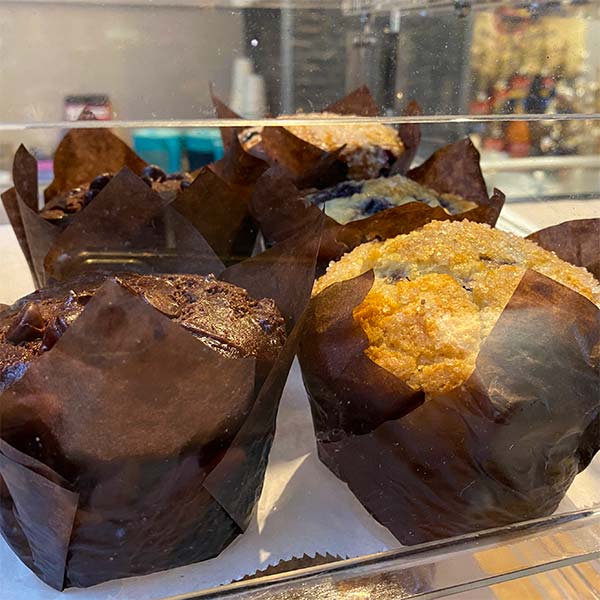 Fresh muffins at Main Street Gift and Cafe.